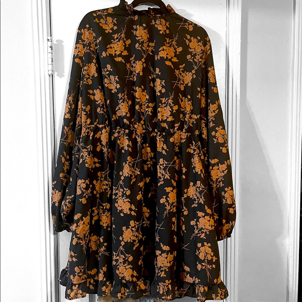 Floral Dress Open Back
